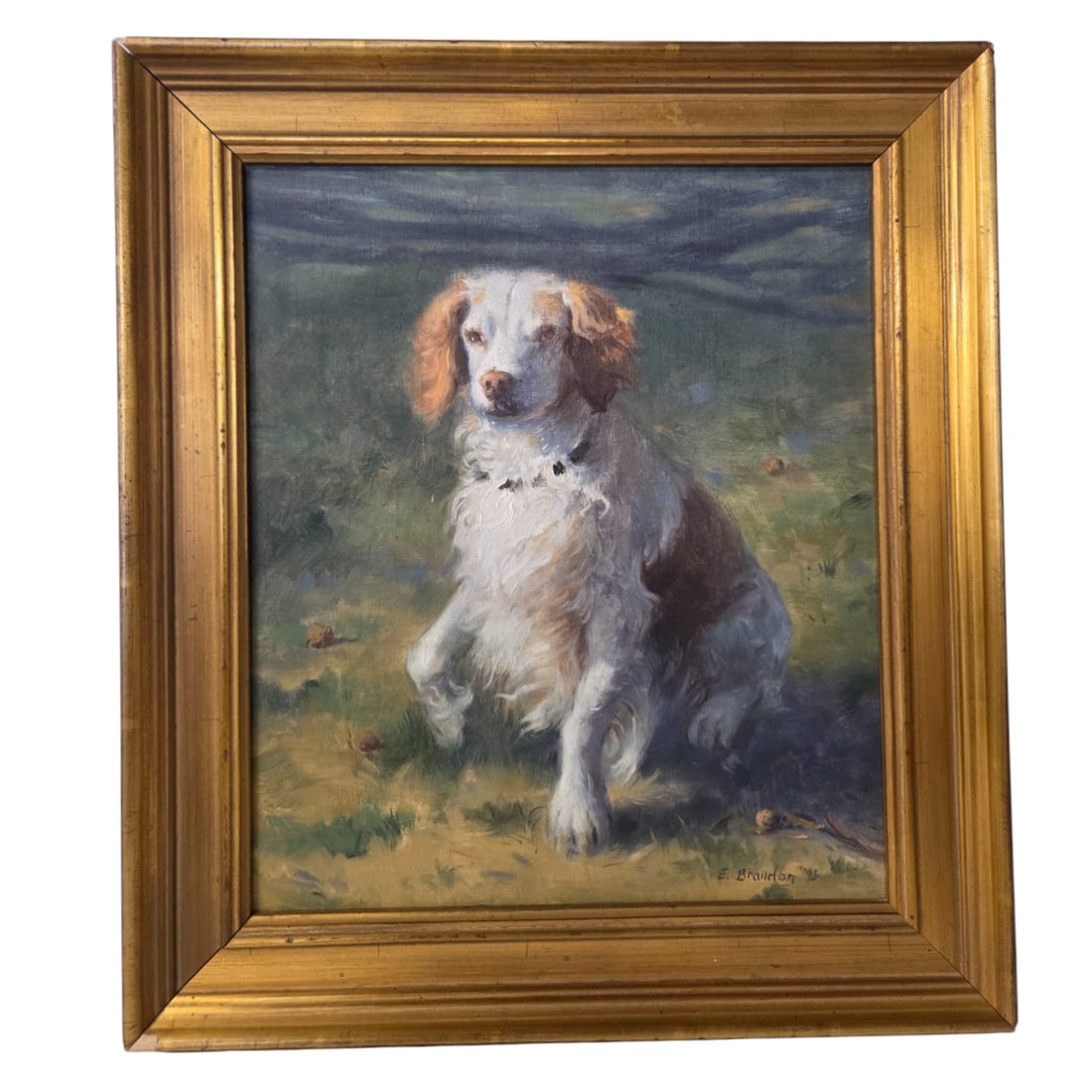 VINTAGE PORTRAIT PAINTING: SPRINGER SPANIEL DO (1 of 8)