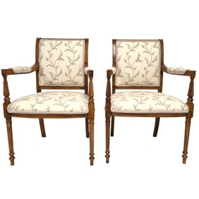 PAIR OF FRENCH CARVED WOOD CHAIRS