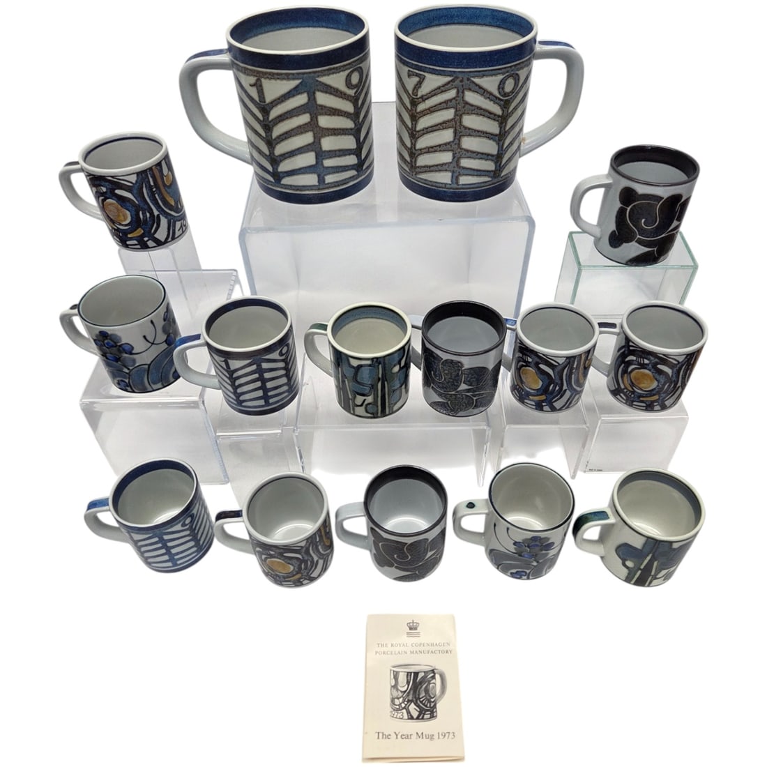 15pc  ROYAL COPENHAGEN CERAMIC MUGS (1 of 20)