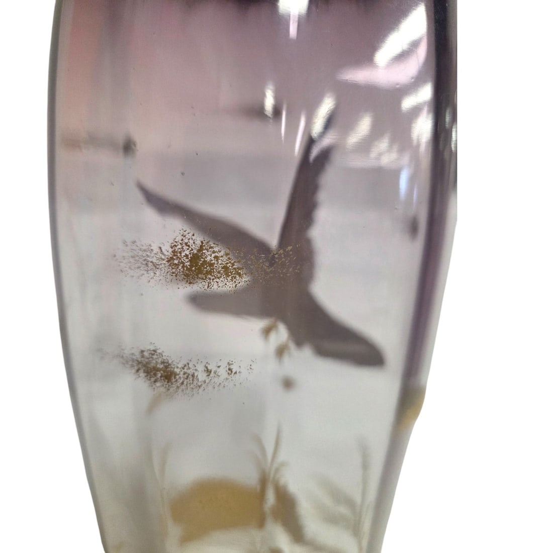 MOSER FLYING EAGLE HIGH RELIEF VASE - 7