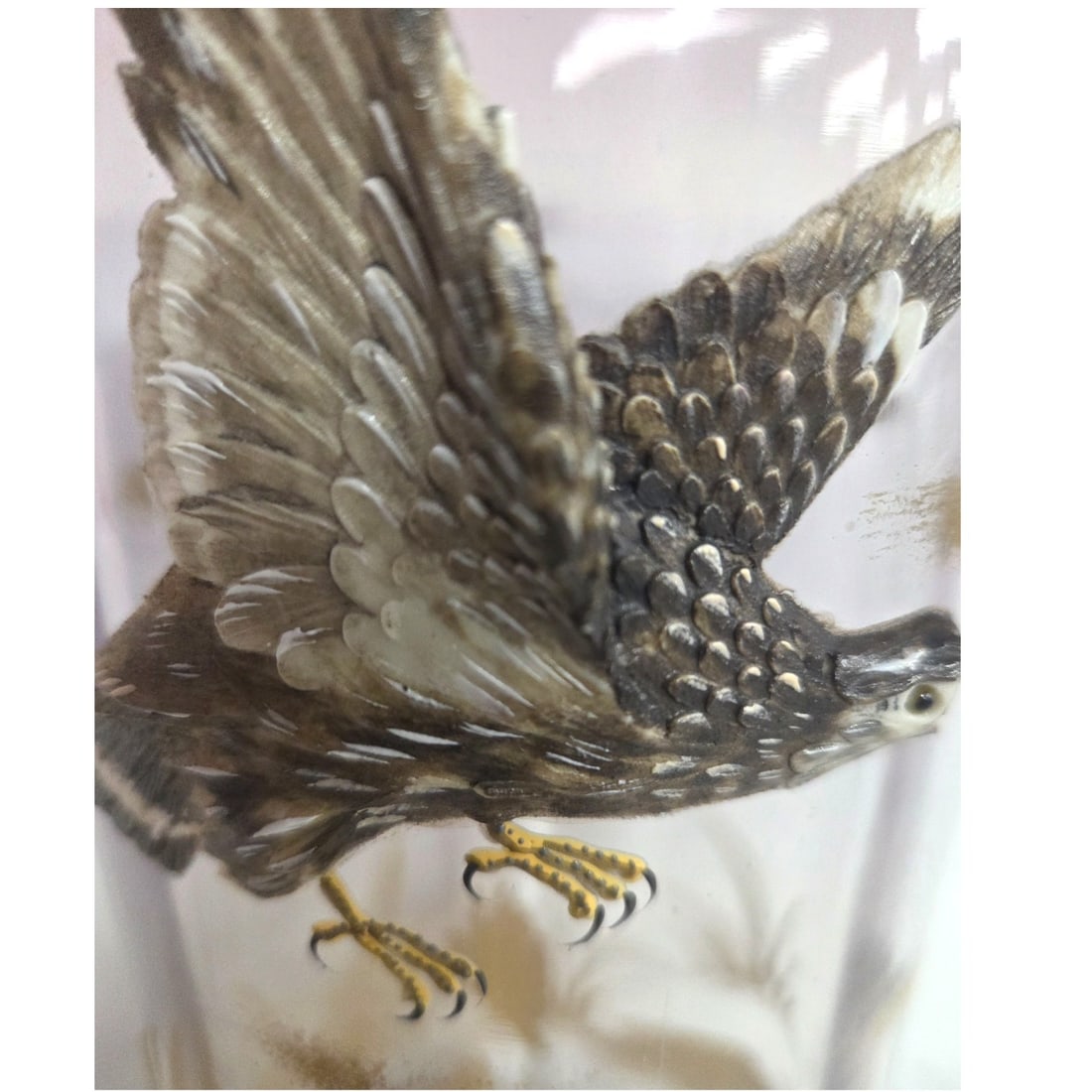 MOSER FLYING EAGLE HIGH RELIEF VASE - 8