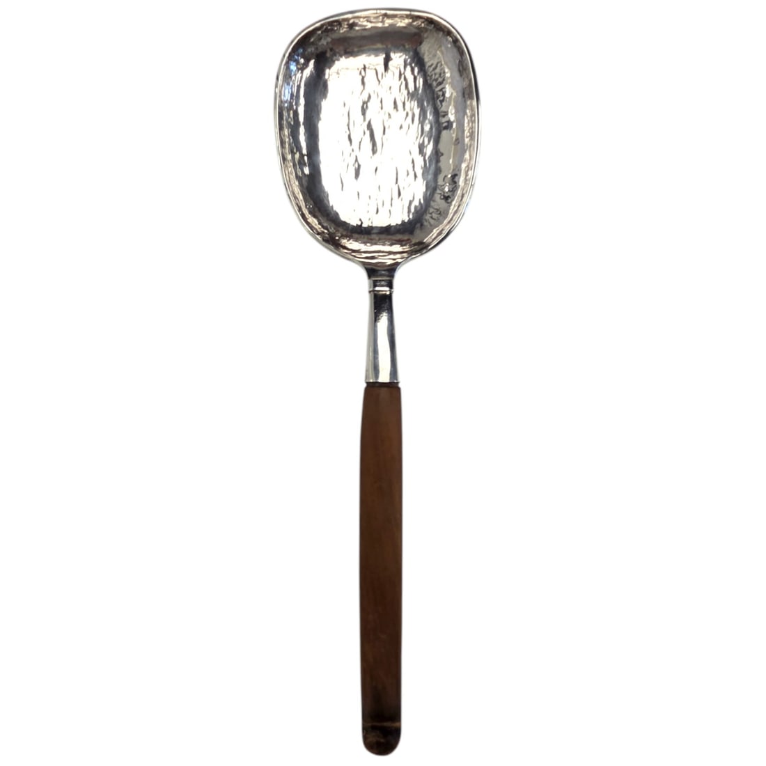 EXTRA LARGE HAMMERED STERLING SILVER SERV SPOON - 6