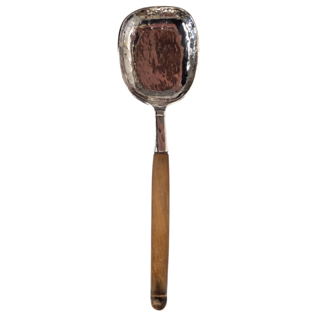 EXTRA LARGE HAMMERED STERLING SILVER SERV SPOON - 7