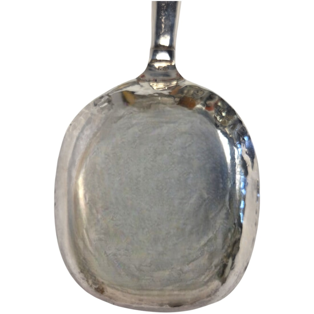 EXTRA LARGE HAMMERED STERLING SILVER SERV SPOON - 8