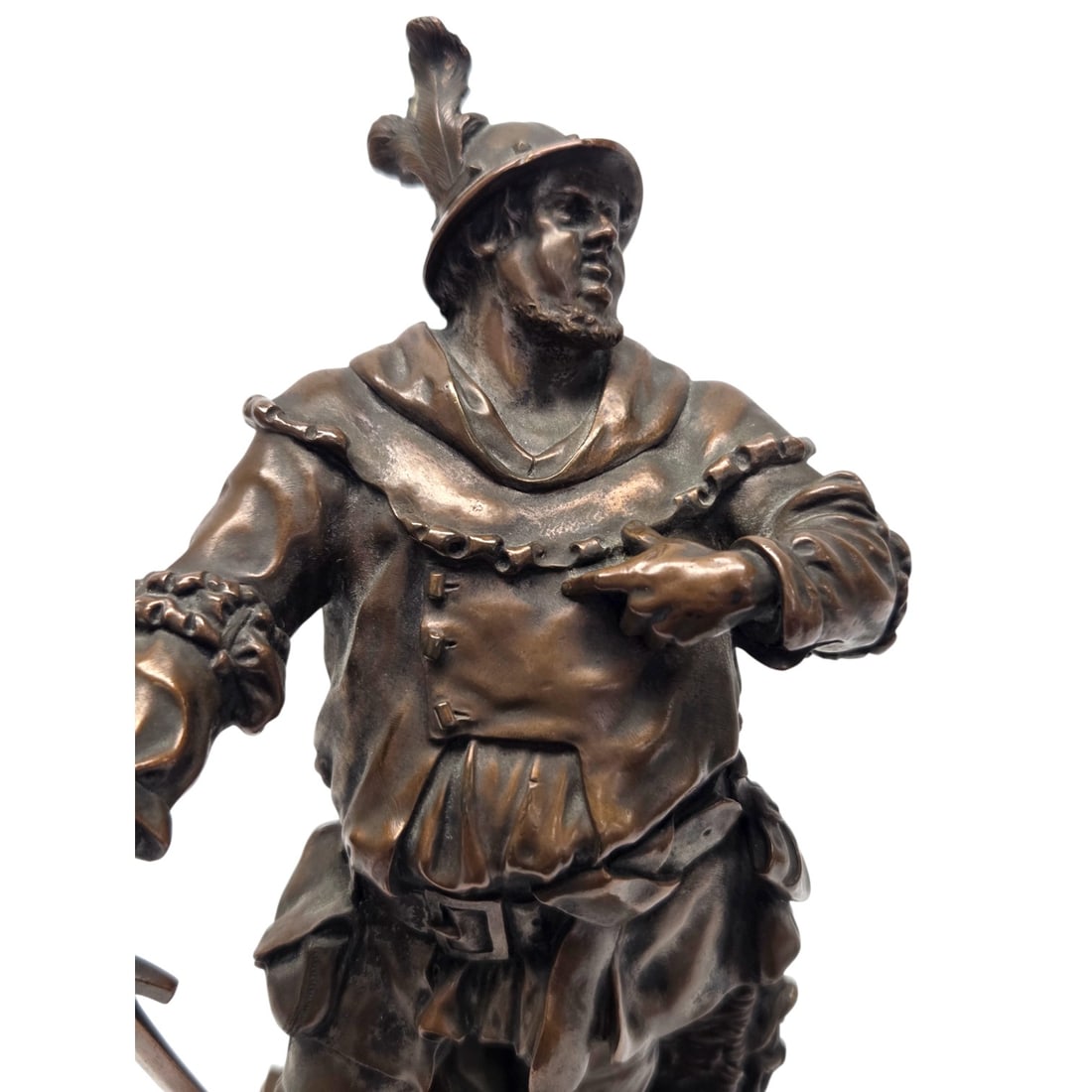 VIKTOR TILGNER BRONZE & MARBLE BOOKENDS - 2