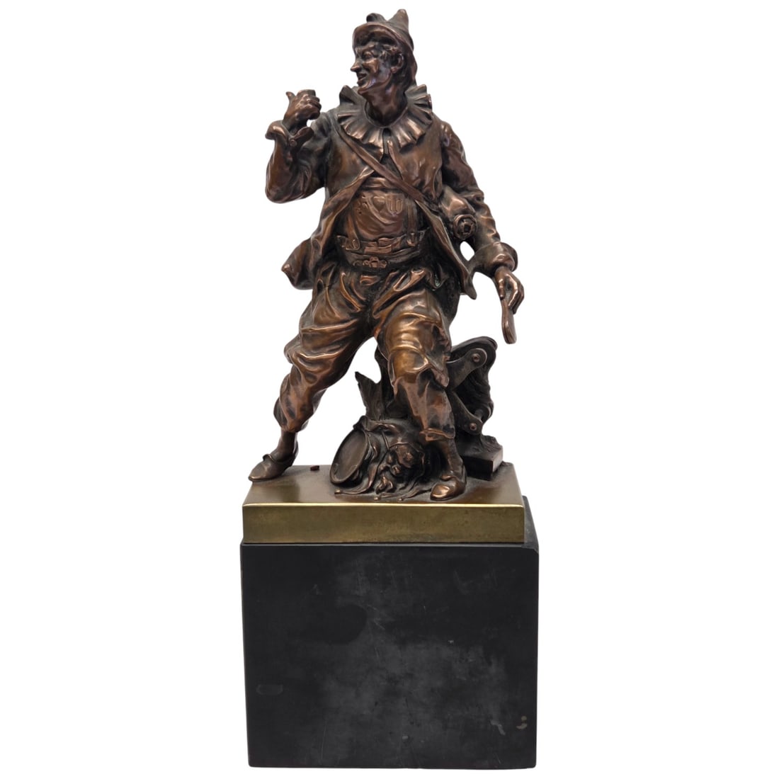 VIKTOR TILGNER BRONZE & MARBLE BOOKENDS - 3