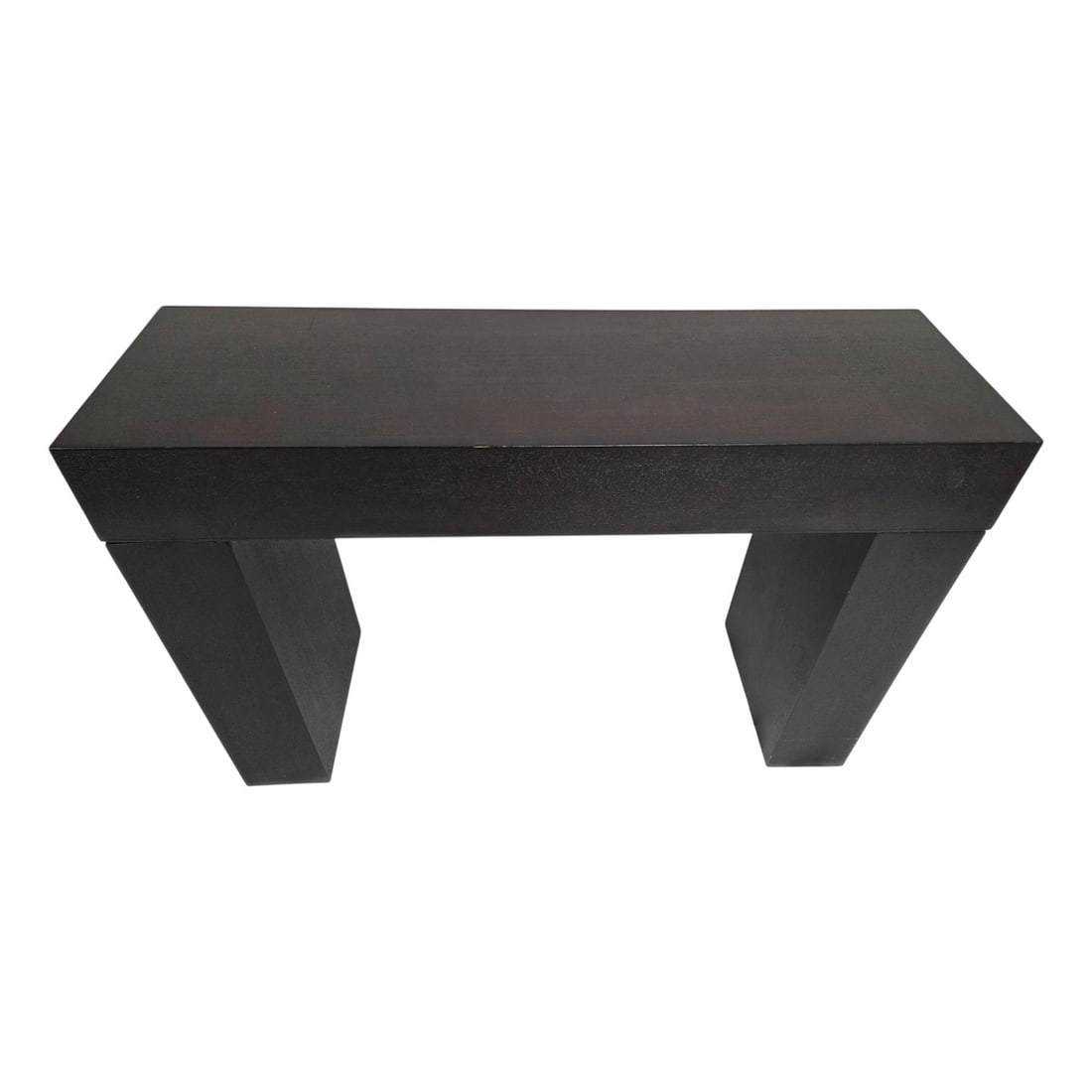 DARK WOOD MODERN CONSOLE TABLE - 2