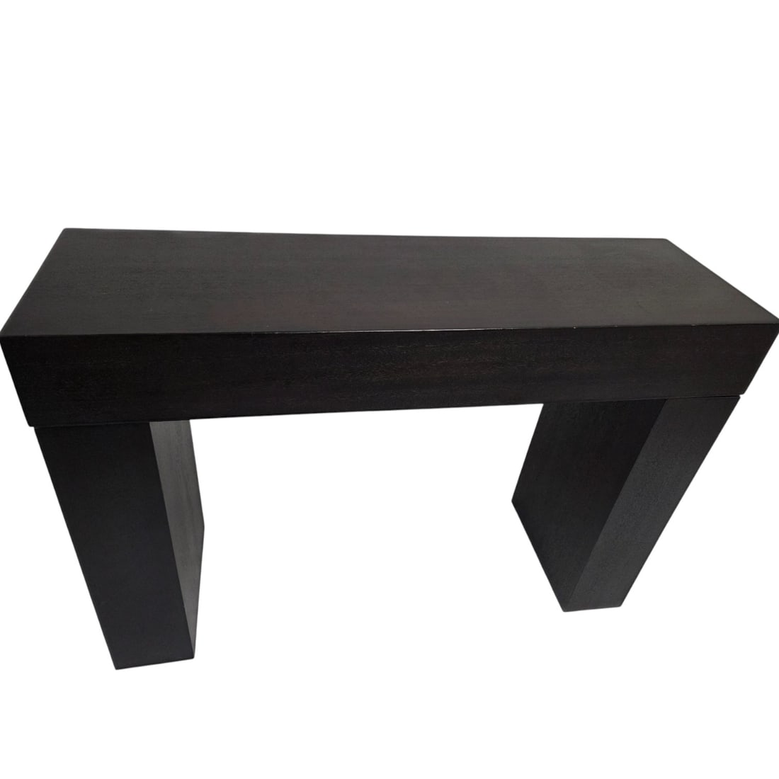 DARK WOOD MODERN CONSOLE TABLE - 4
