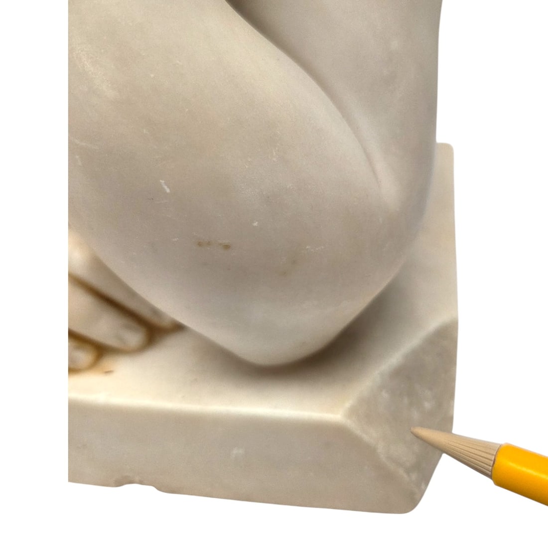 CHERUB MARBLE BUST BY A.CIPRIANI - 6