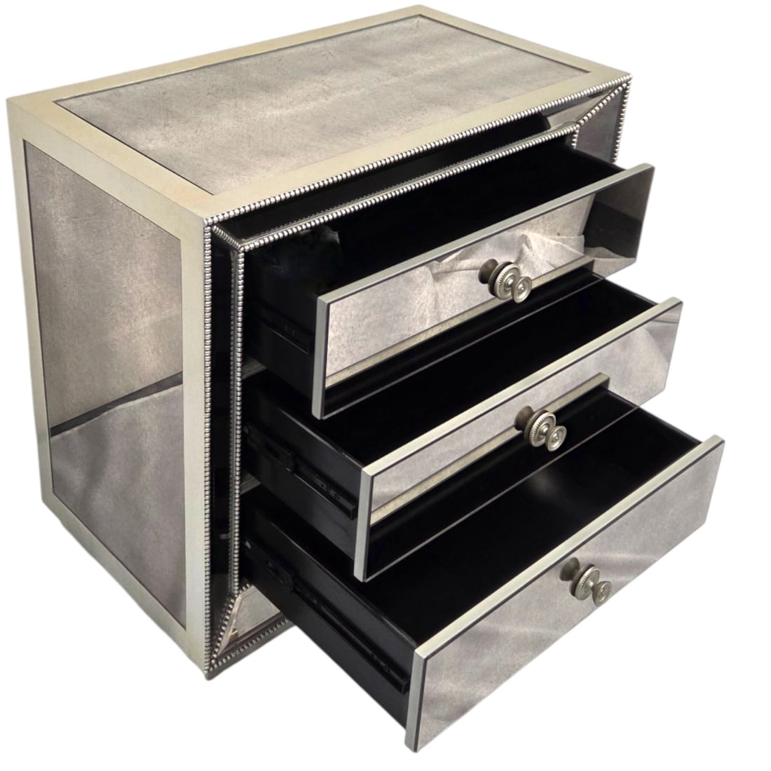 3 DRAWER MIRRORED SMALL CHEST - 3