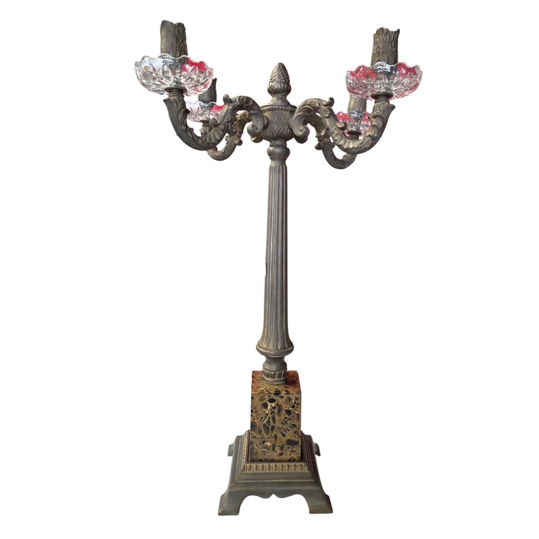 PAIR 4 LIGHT CANDELABRA - 2