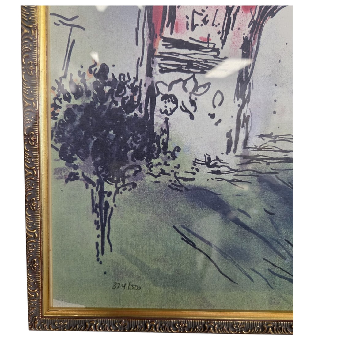 LARGE DECORATIVE CHAGALL LITHOGRAPH FRAMED - 2