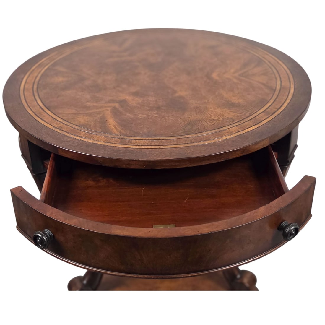 THEODORE ALEXANDER ROUND WOOD TABLE - 2