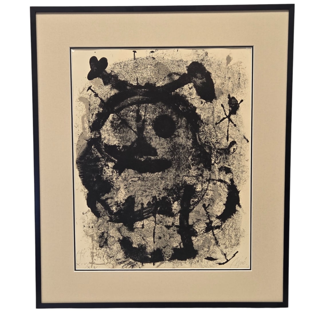 MIRO H.C. 16/20 for QUELQUES FLEURS POUR DES AMIS: Miro, Joan (1893-1983) Lithograph. A Limited Edition H.C. "Hors d' Commerce" XIV/XX (16/20) print on paper for the 1964 Quelques Fleurs Pour Des Amis 'Some flowers for friends' printed by Mourlot for