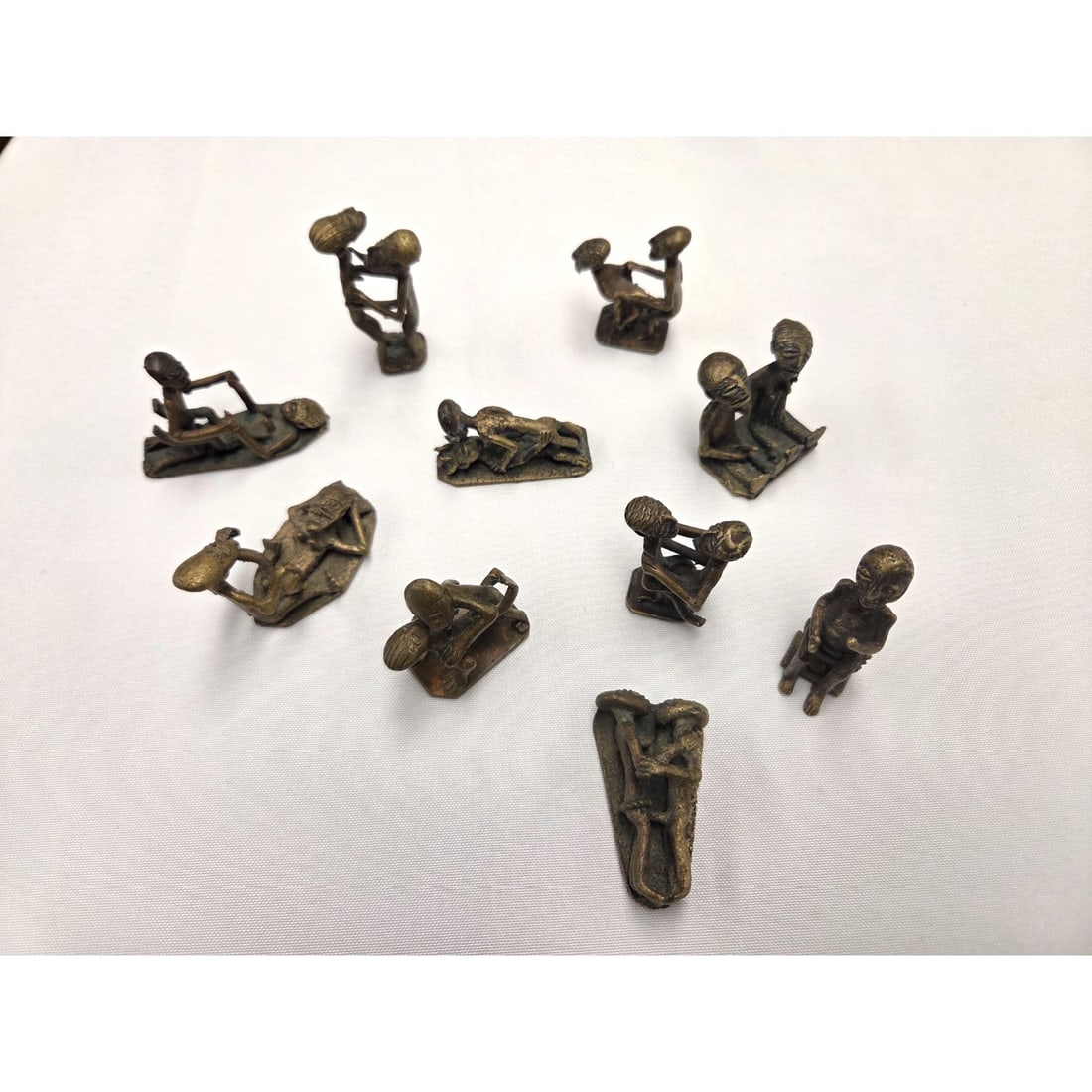 10pc NAUGHTY EROTIC AFRICAN AKAN GOLD WEIGHTS (1 of 8)