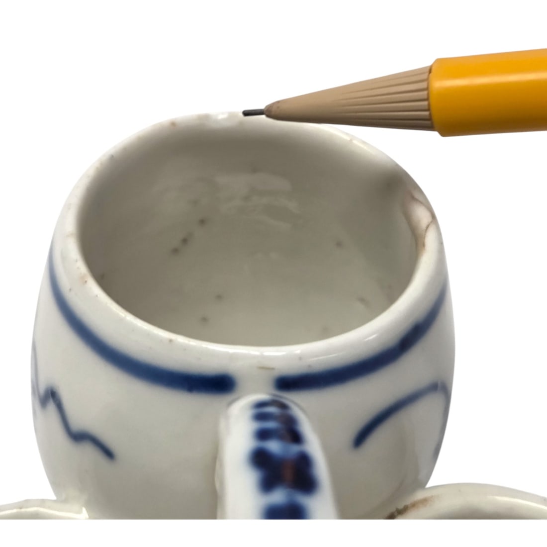 24PC BLUE/WHITE OPEN SALT CELLARS - 8