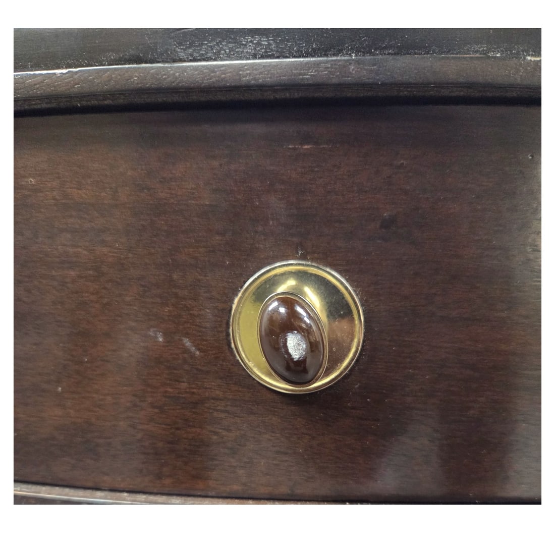 BARBARA BARRY FOR HENDREDON TRIANGULAR WOOD TABLE - 3