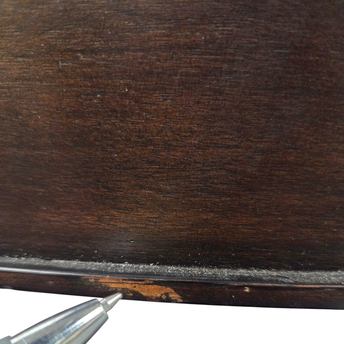 BARBARA BARRY FOR HENDREDON TRIANGULAR WOOD TABLE - 5