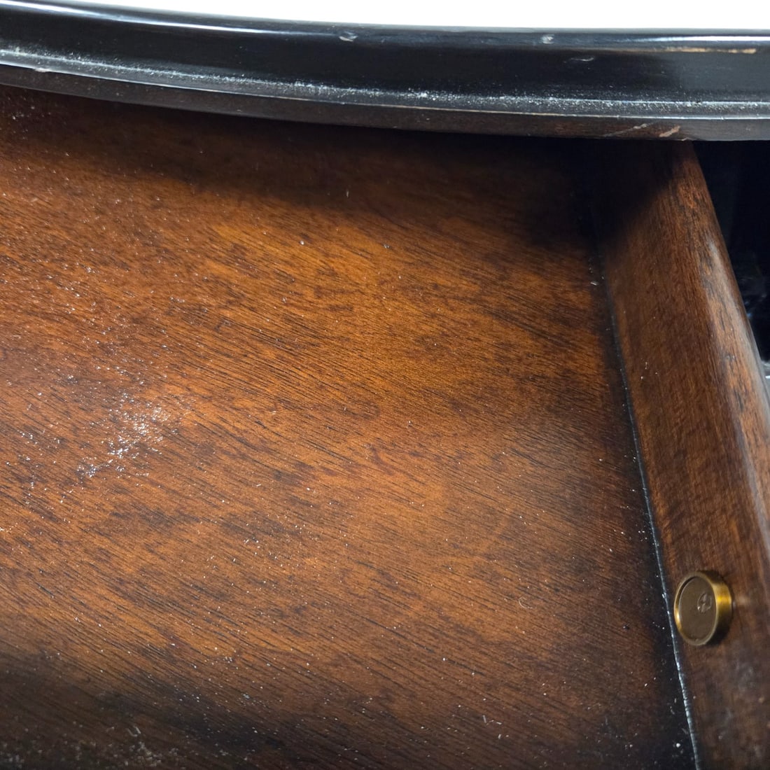 BARBARA BARRY FOR HENDREDON TRIANGULAR WOOD TABLE - 7