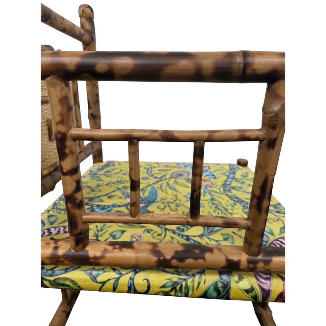 TWO BAMBOO CORNER CHAIRS - 5