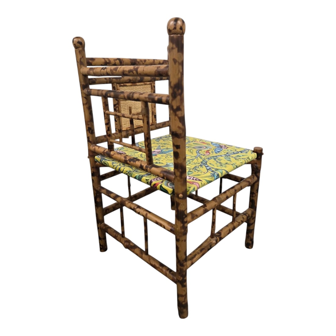 TWO BAMBOO CORNER CHAIRS - 6