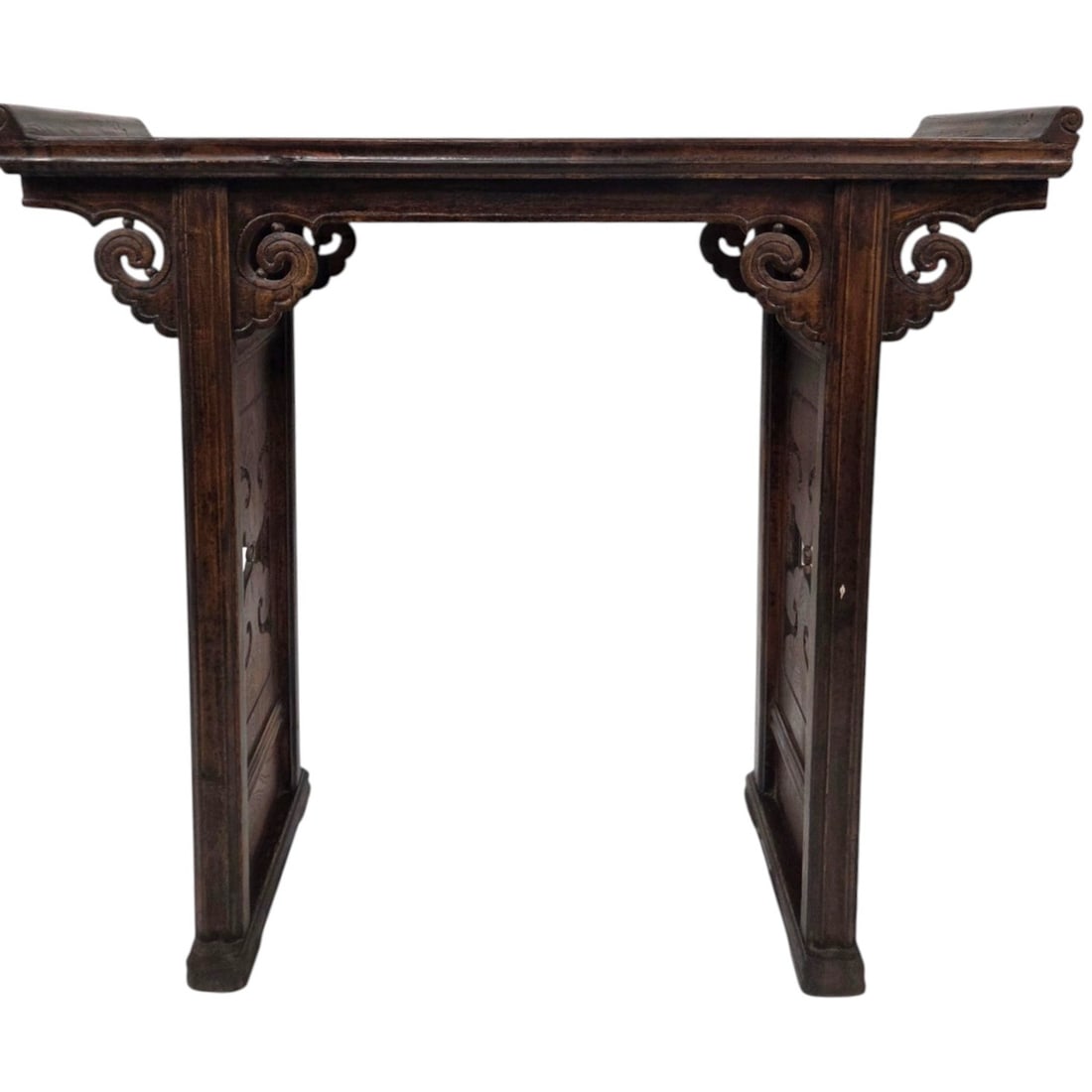 PETITE CARVED WOOD CHINESE ALTAR TABLE (1 of 9)
