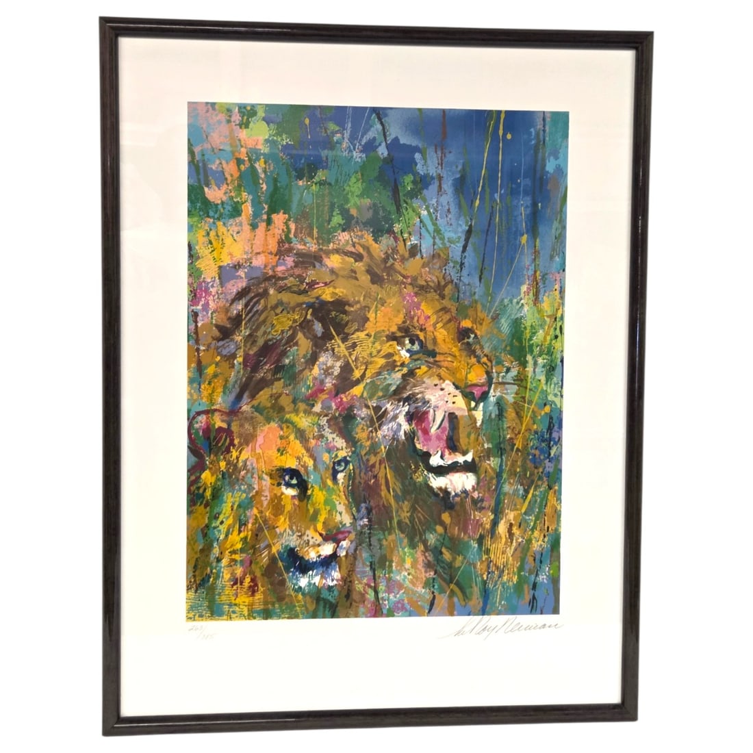"LIONS" L.E. SERIGRAPH PRINT BY LEROY NEIMAN (1 of 10)