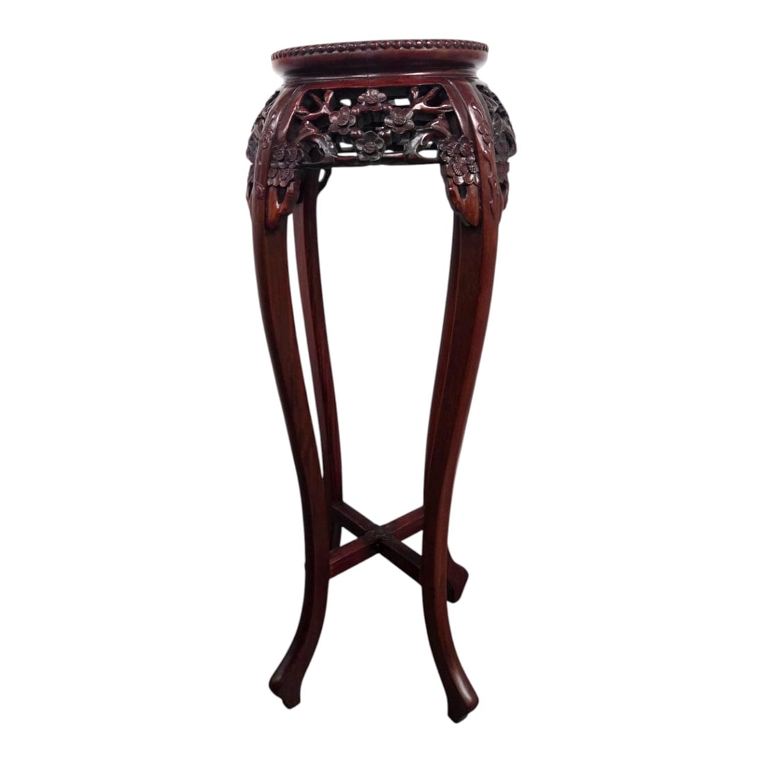 CHINESE CARVED WOOD PLANT STAND (1 of 7)