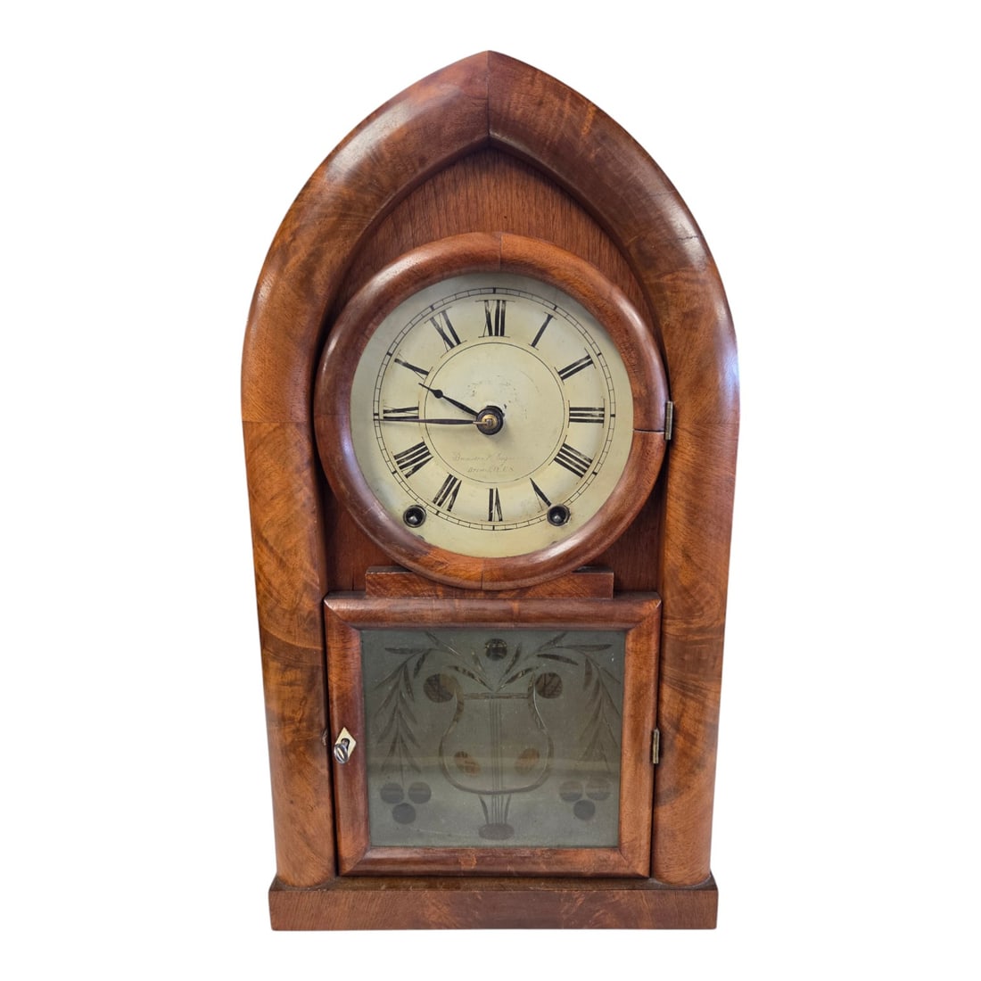 BREWSTER & INGTAHAM "BEEHIVE" SHELF CLOCK (1 of 6)
