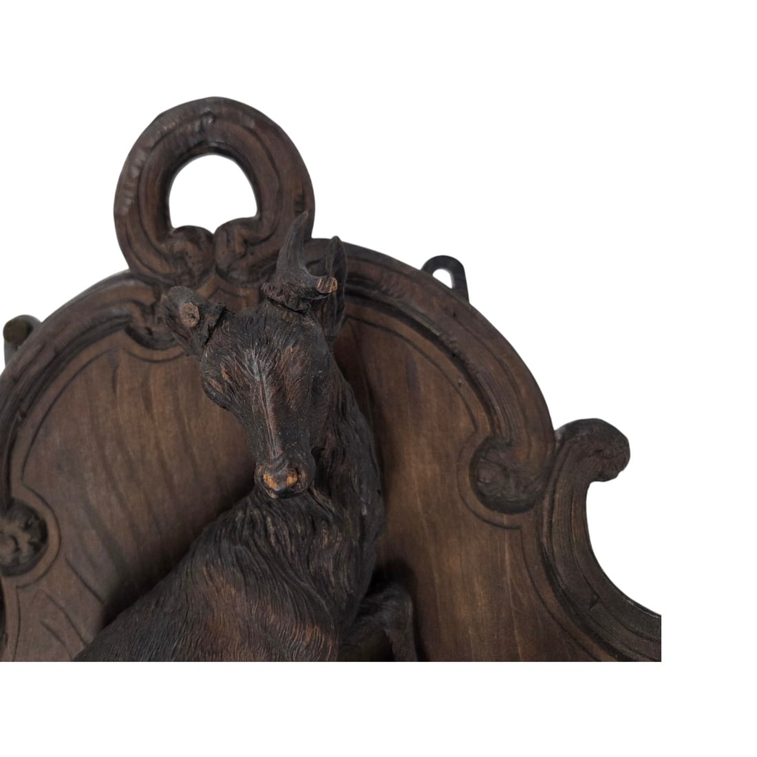 CARVED BLACK FOREST WALL CLOCK - 2