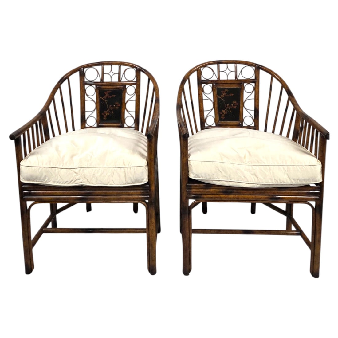 PAIR OF BRIGHTON PAVILION STYLE BAMBOO CHAIRS (1 of 6)