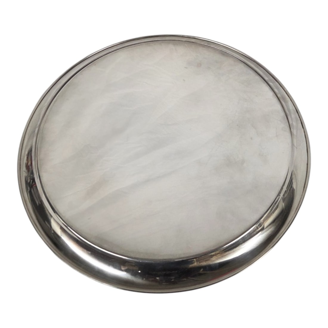 THREE SILVER PLATED TRAYS - 10