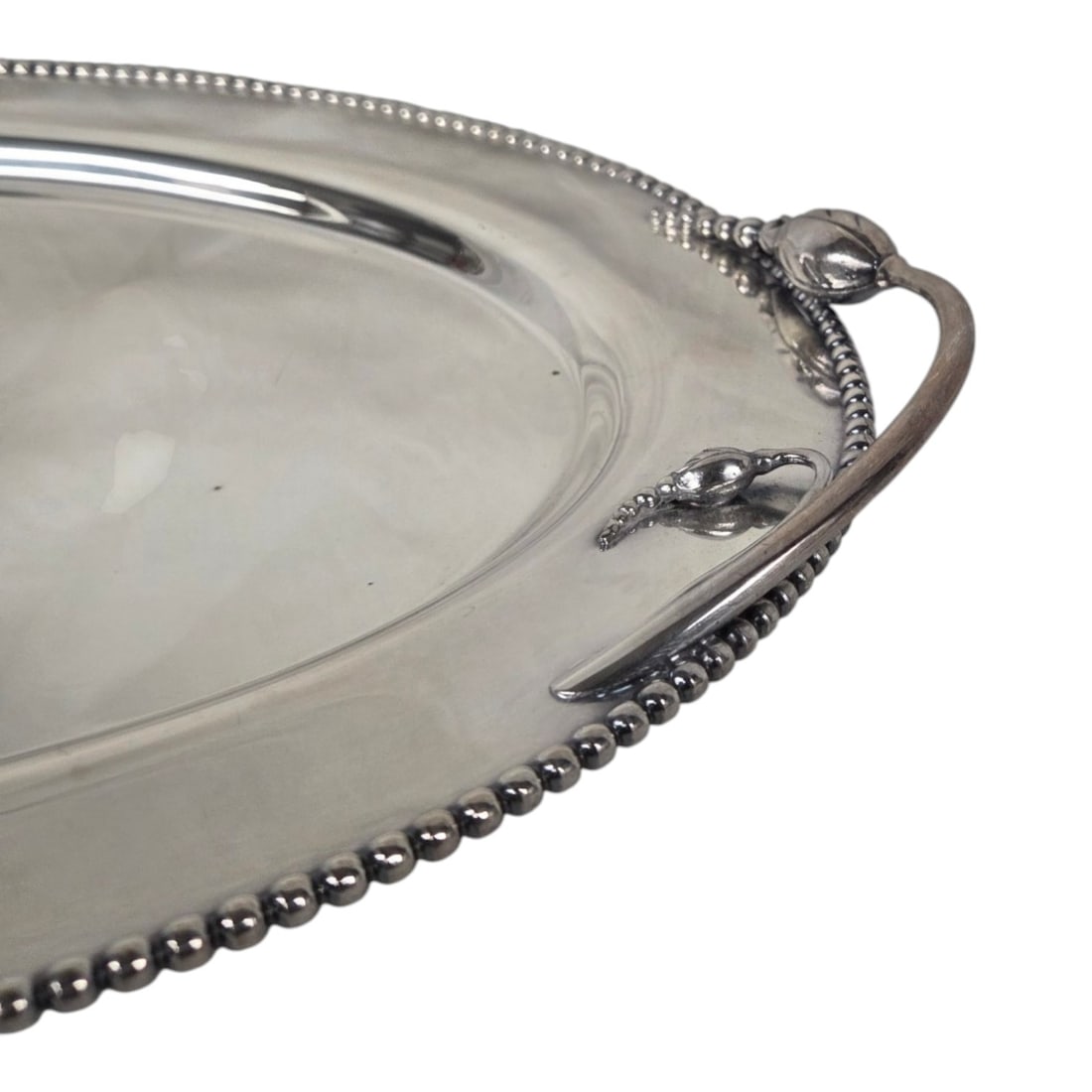 THREE SILVER PLATED TRAYS - 4