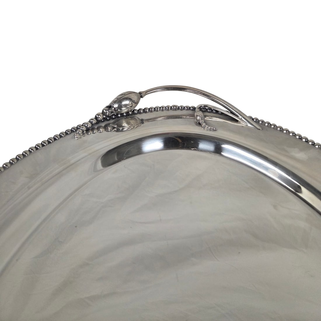 THREE SILVER PLATED TRAYS - 5