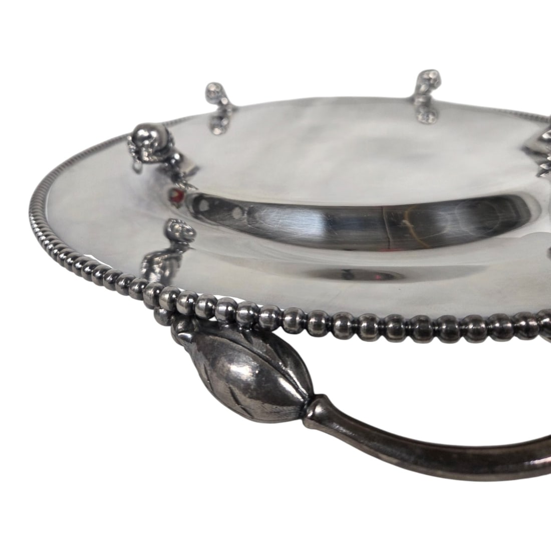 THREE SILVER PLATED TRAYS - 6