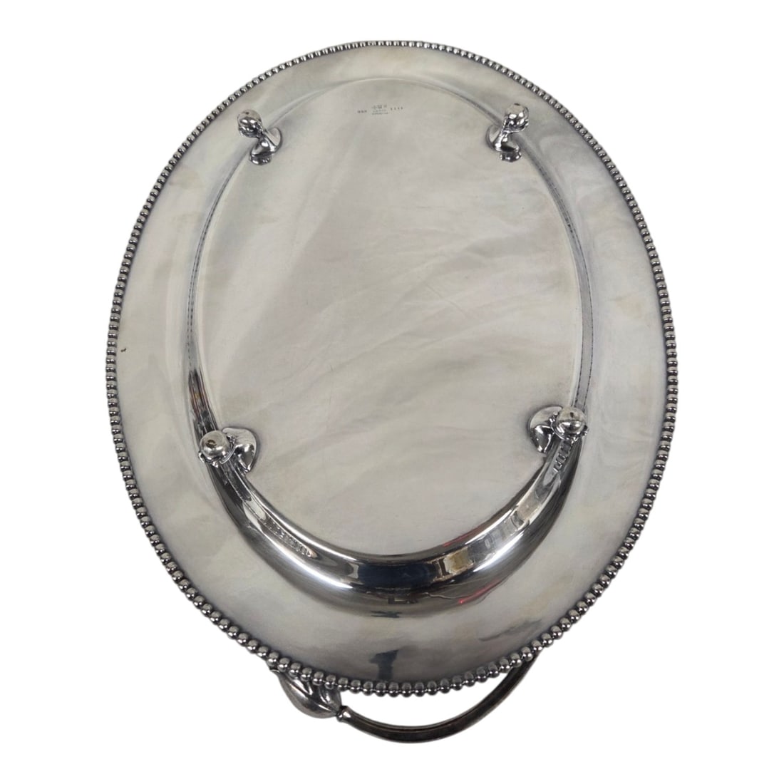 THREE SILVER PLATED TRAYS - 7