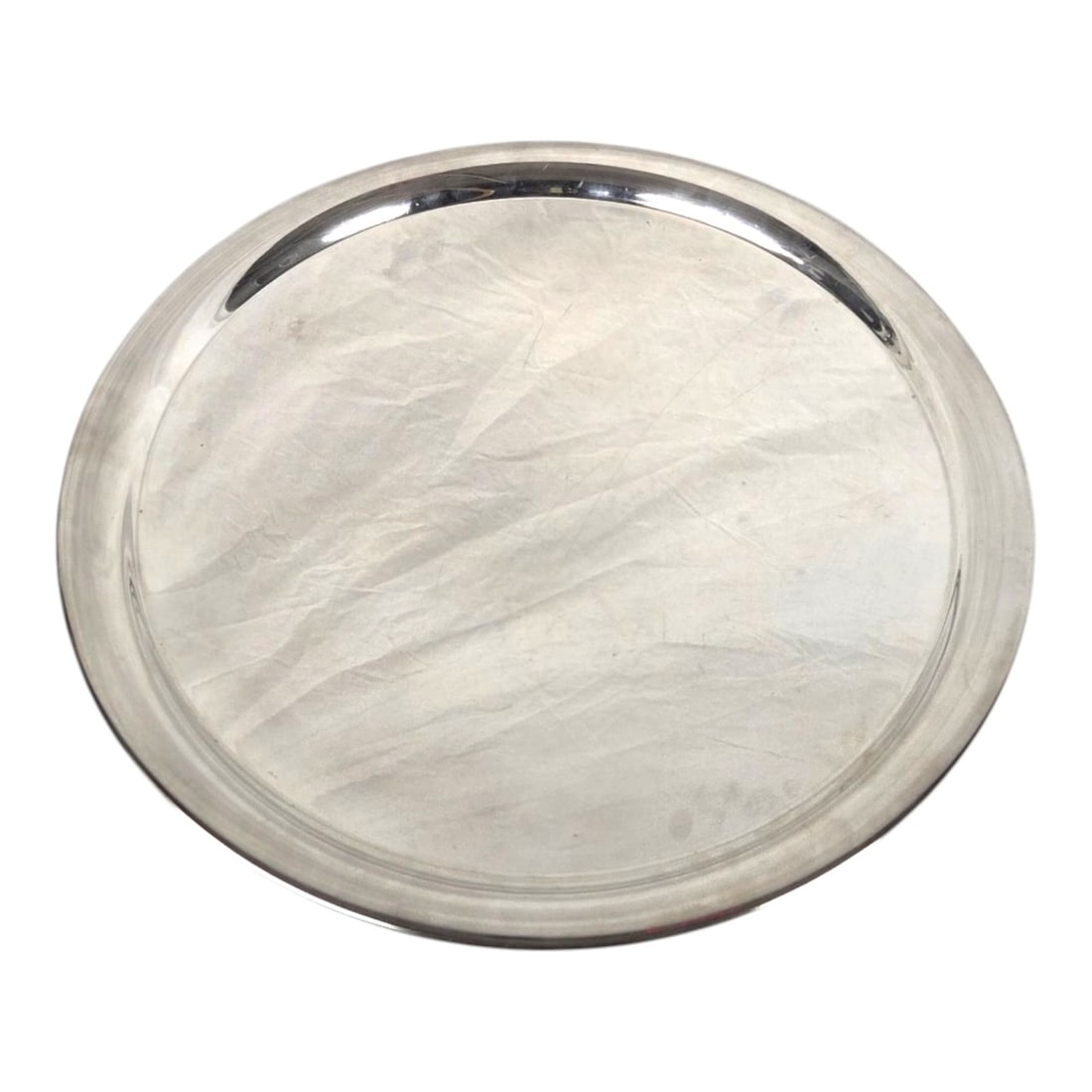THREE SILVER PLATED TRAYS - 9