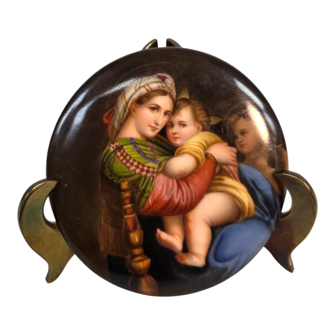 MINIATURE PAINTING "MADONNA DELLA SEGGIOLA" (1 of 3)