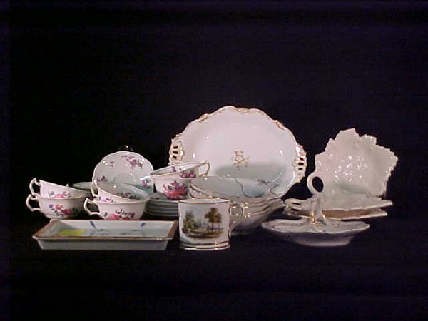 GROUP PORCELAINS POTTERY PLATTER MUG TRA