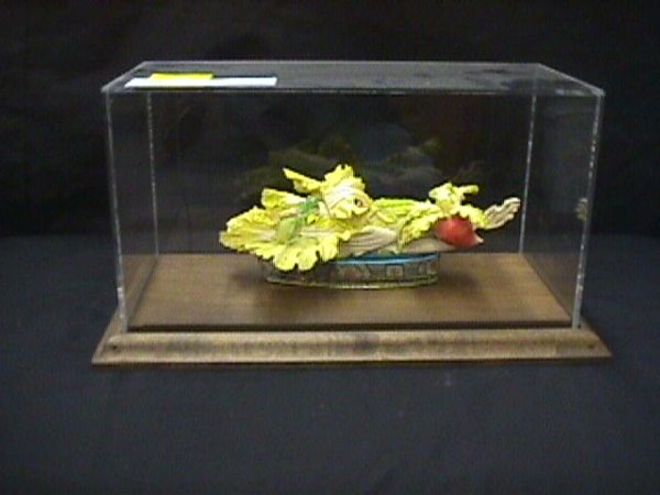 INTRICATE FAUX IVORY VEGETABLE CARVING