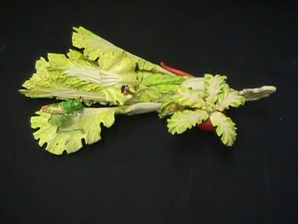INTRICATE FAUX IVORY VEGETABLE CARVING - 3