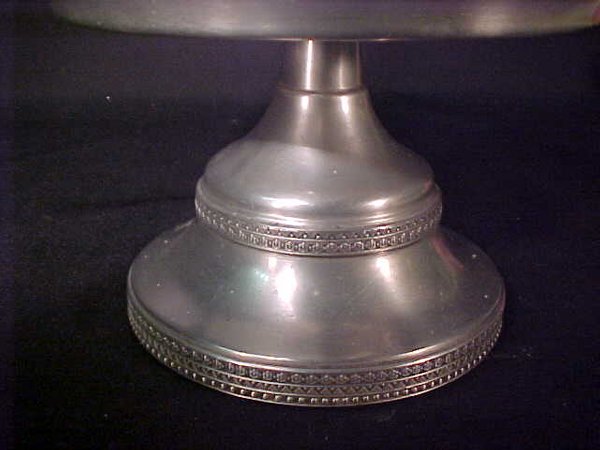 SILVER PLATE ANTIQUE CRYSTAL CASTER SET - 3