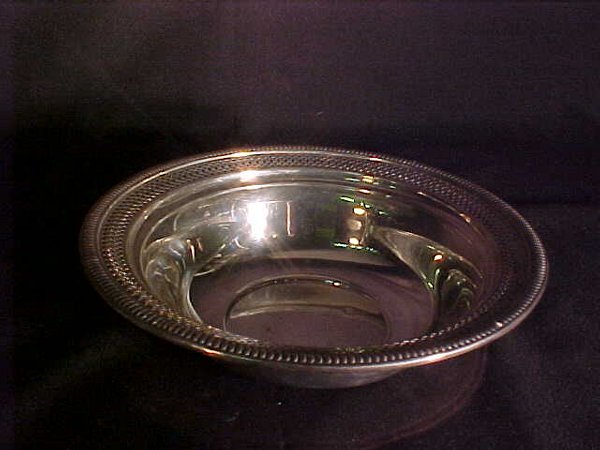 STERLING SILVER RETICULATED FRUIT BOWL