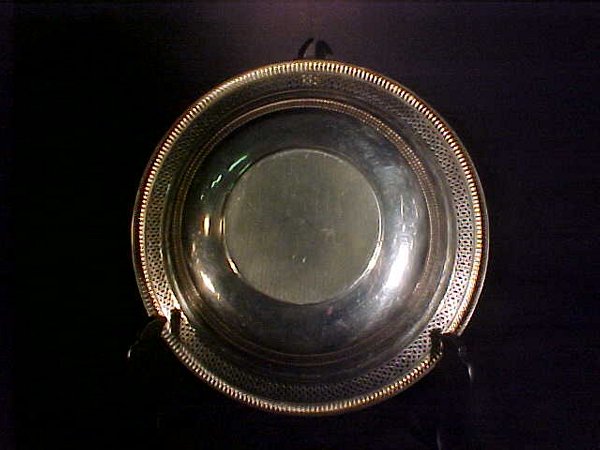 STERLING SILVER RETICULATED FRUIT BOWL - 2