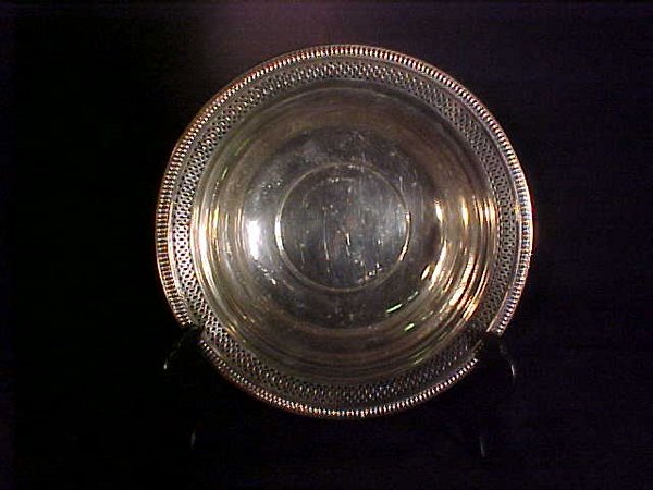 STERLING SILVER RETICULATED FRUIT BOWL - 5