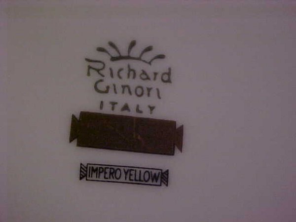 RICHARD GINORI PORCELAIN IMPERO YELLOW - 5
