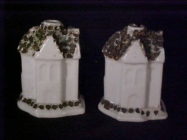 PR ANTIQUE STAFFORDSHIRE PEN HOLDERS