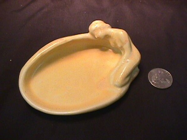 ROOKWOOD ART POTTERY NUDE ASH TRAY