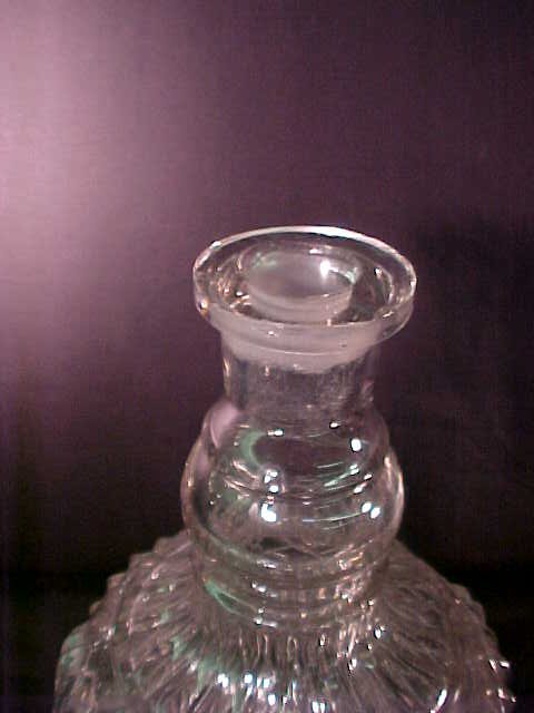 ANTIQUE PRESSED GLASS DECANTERS 3 - 3