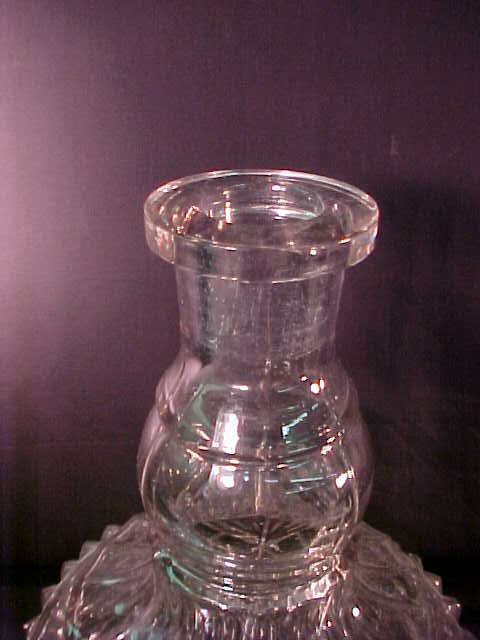 ANTIQUE PRESSED GLASS DECANTERS 3 - 5